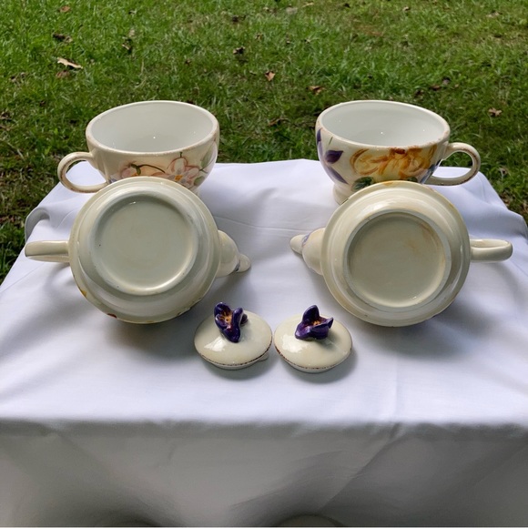 Floral Vintage Style Tea For One Set - Picture 4 of 8